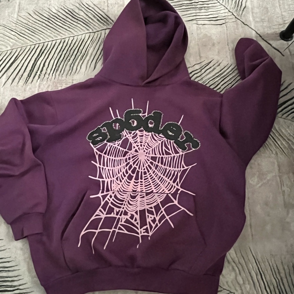 Purple SP5DER Hoodie